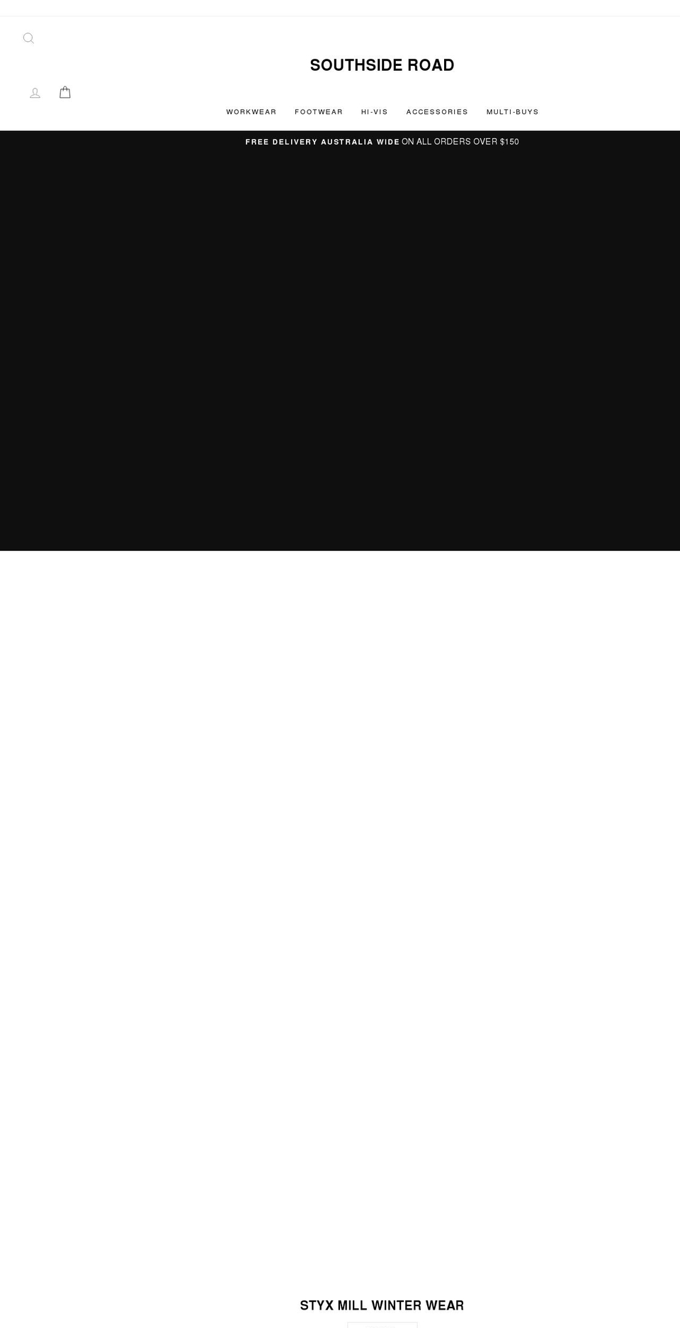 southsideroad.com.au shopify website screenshot