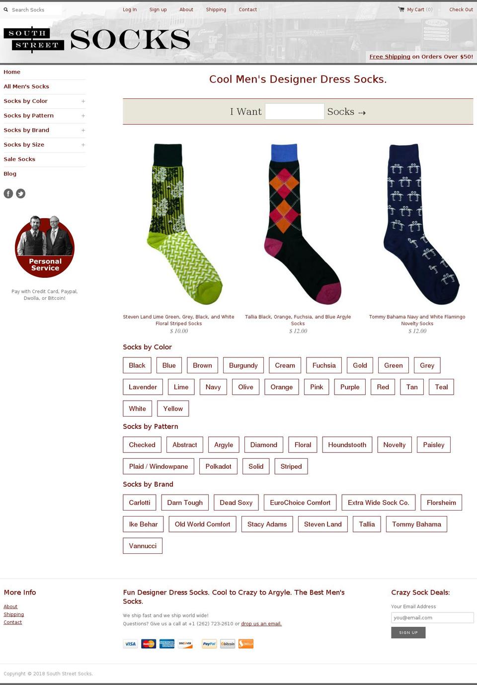 southstsocks.com shopify website screenshot