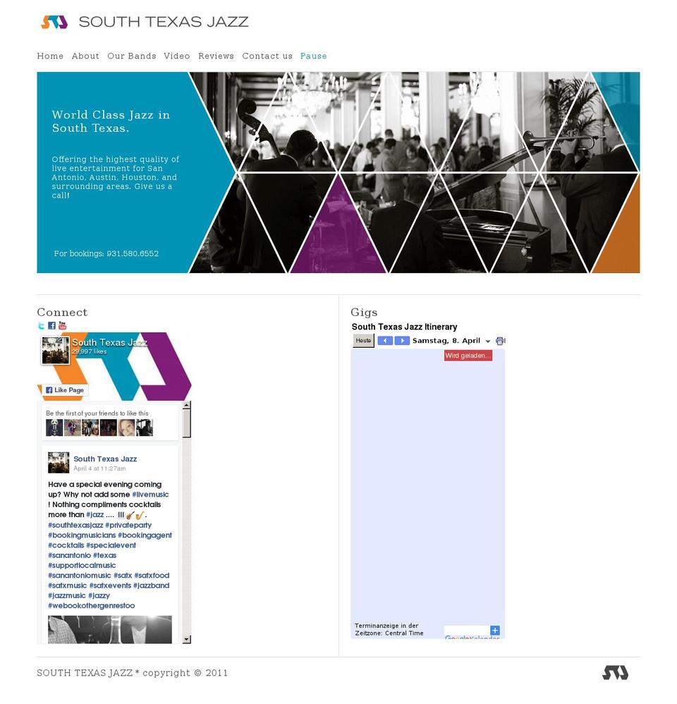 southtexasjazz.com shopify website screenshot