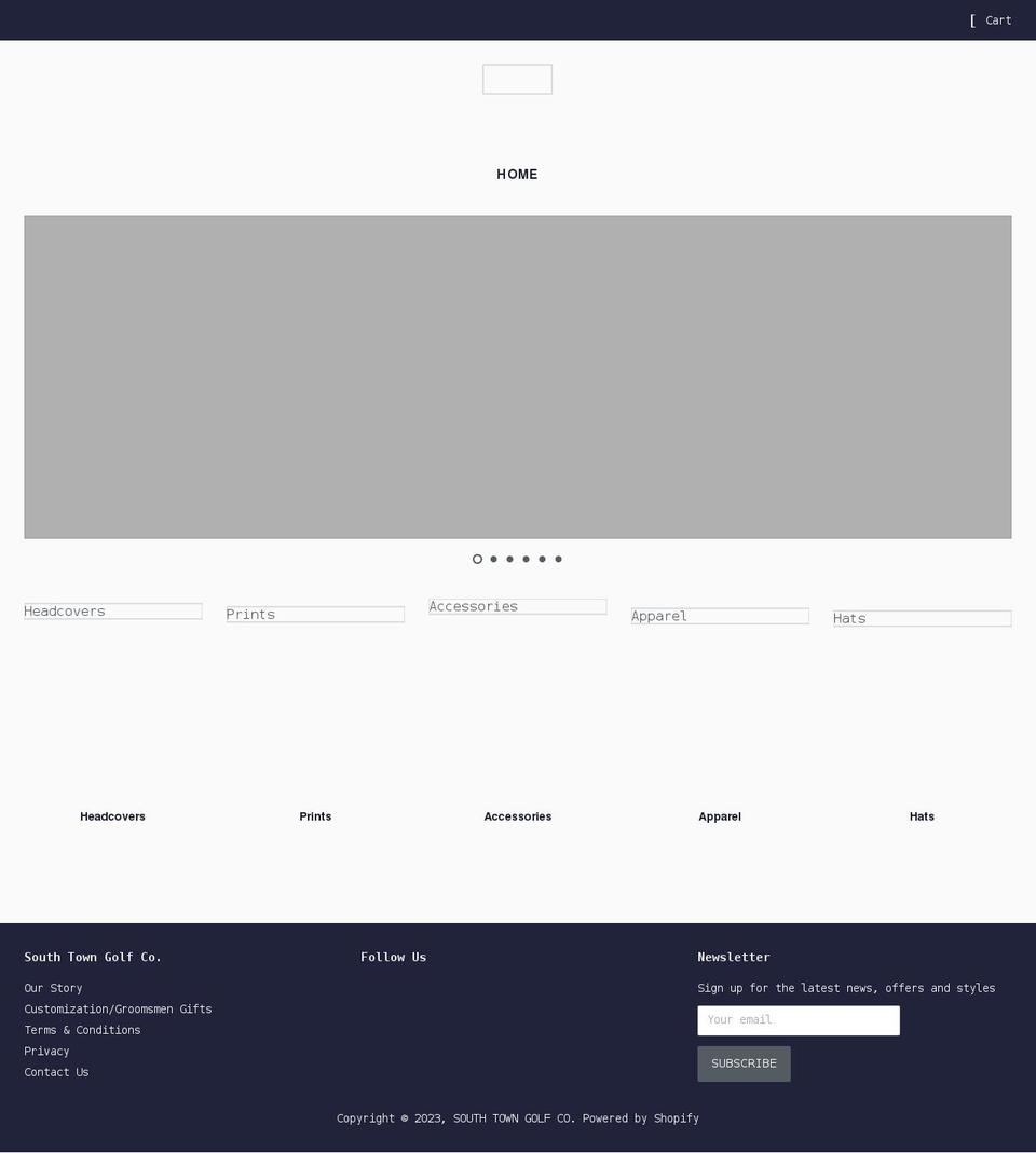 southtowngolf.com shopify website screenshot