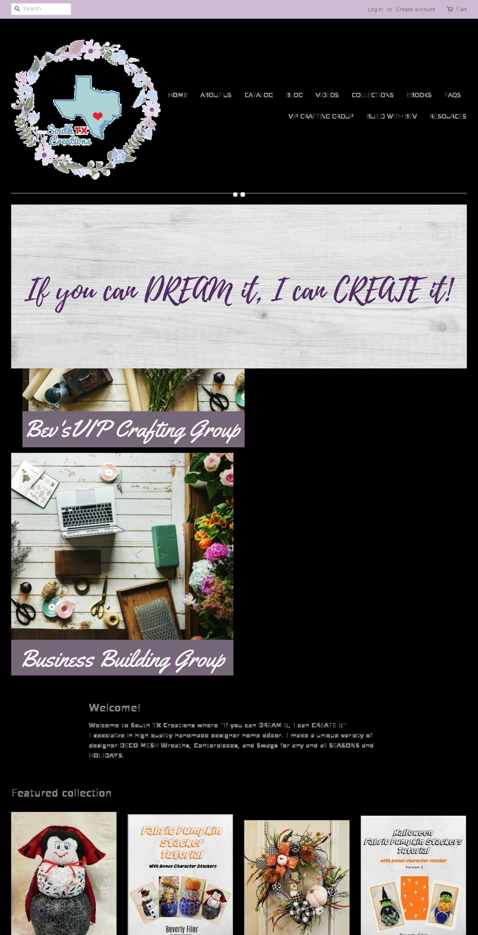 southtxcreations.com — Shopify storefront screenshot