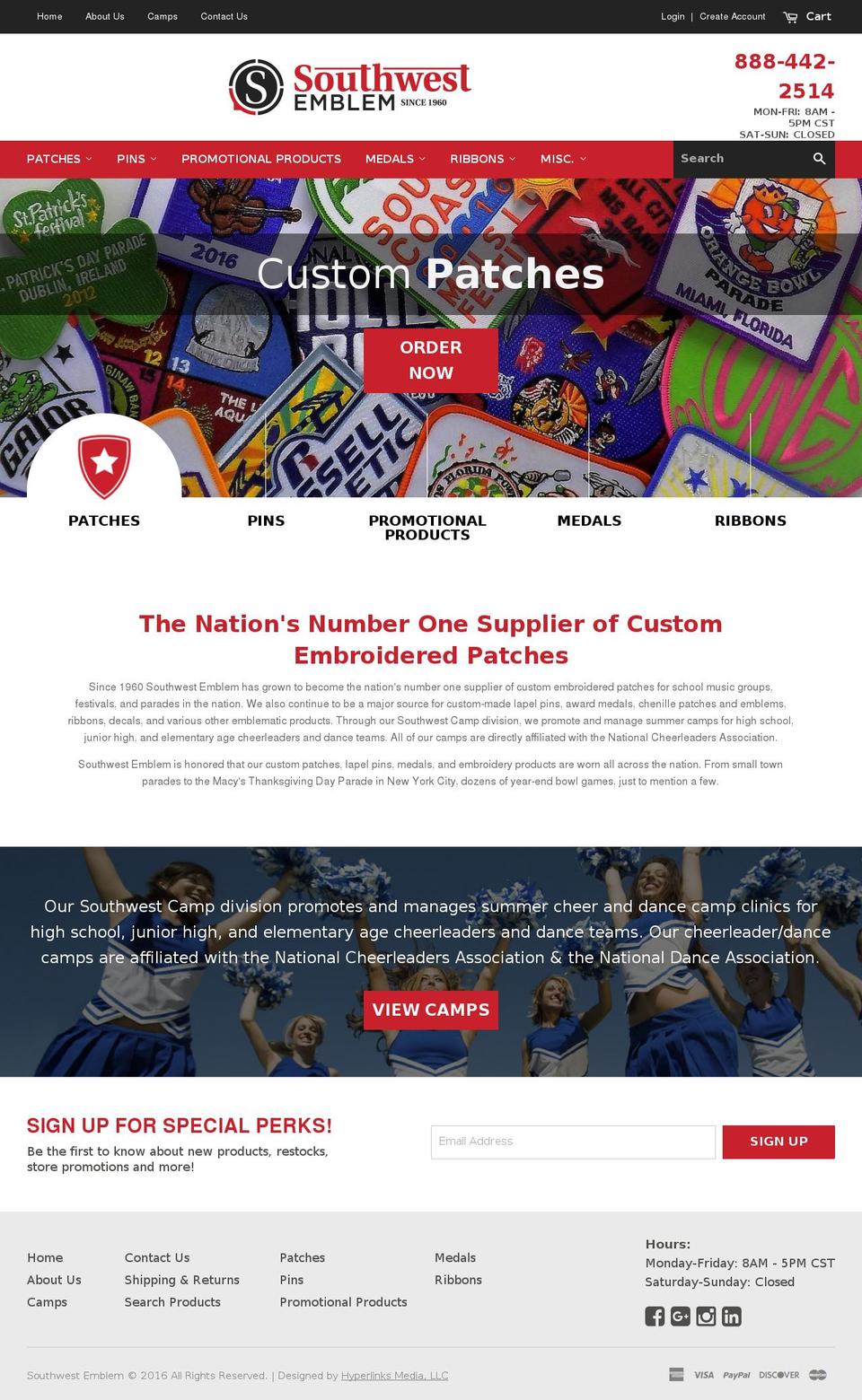 southwestemblem.com shopify website screenshot