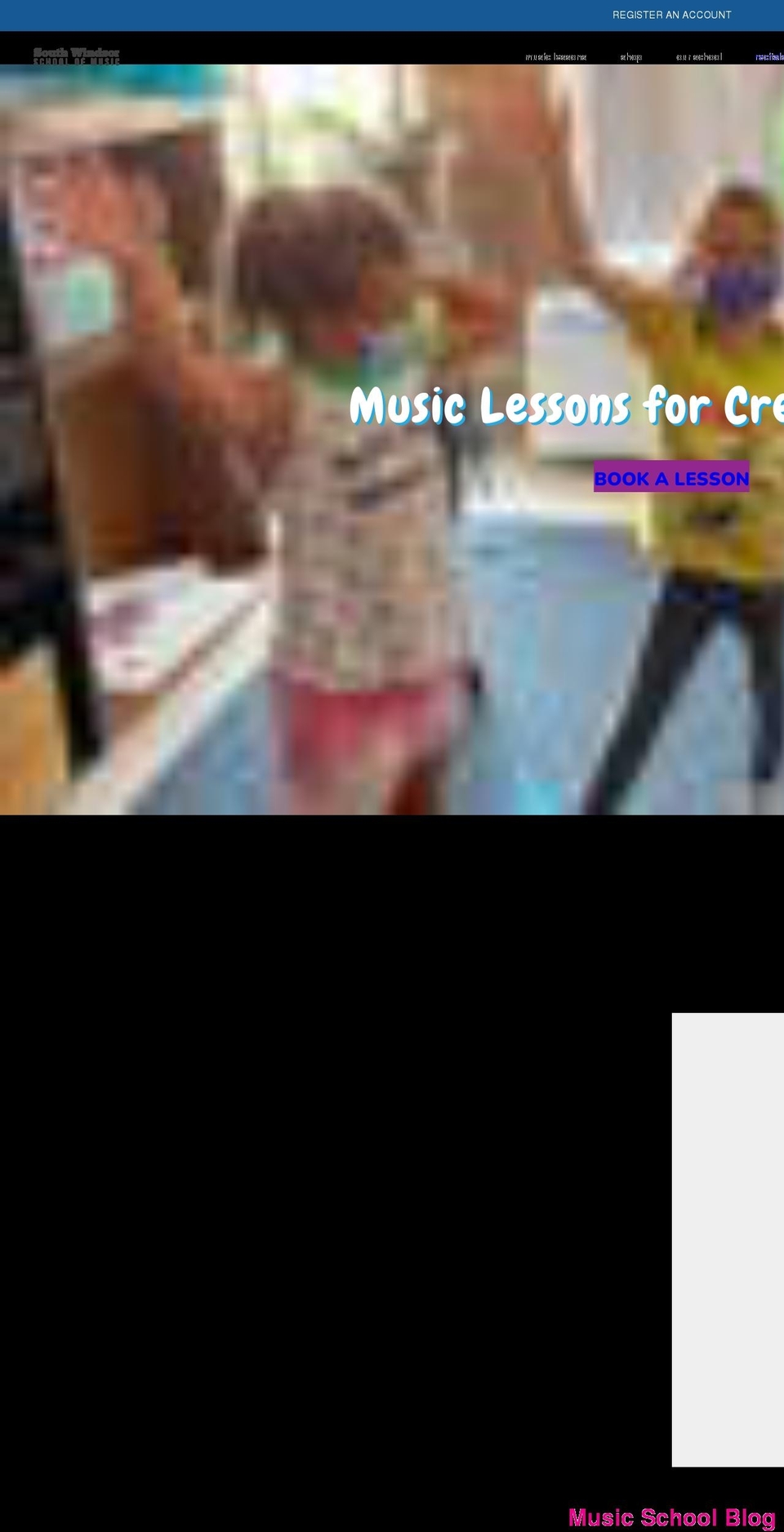 southwindsorschoolofmusic.com shopify website screenshot