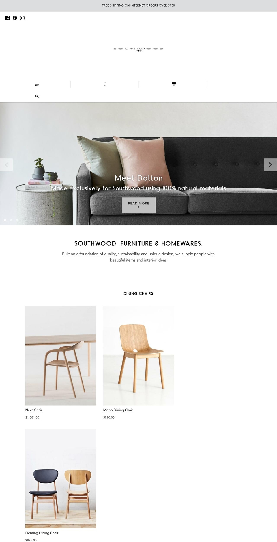 southwoodhome.com.au shopify website screenshot