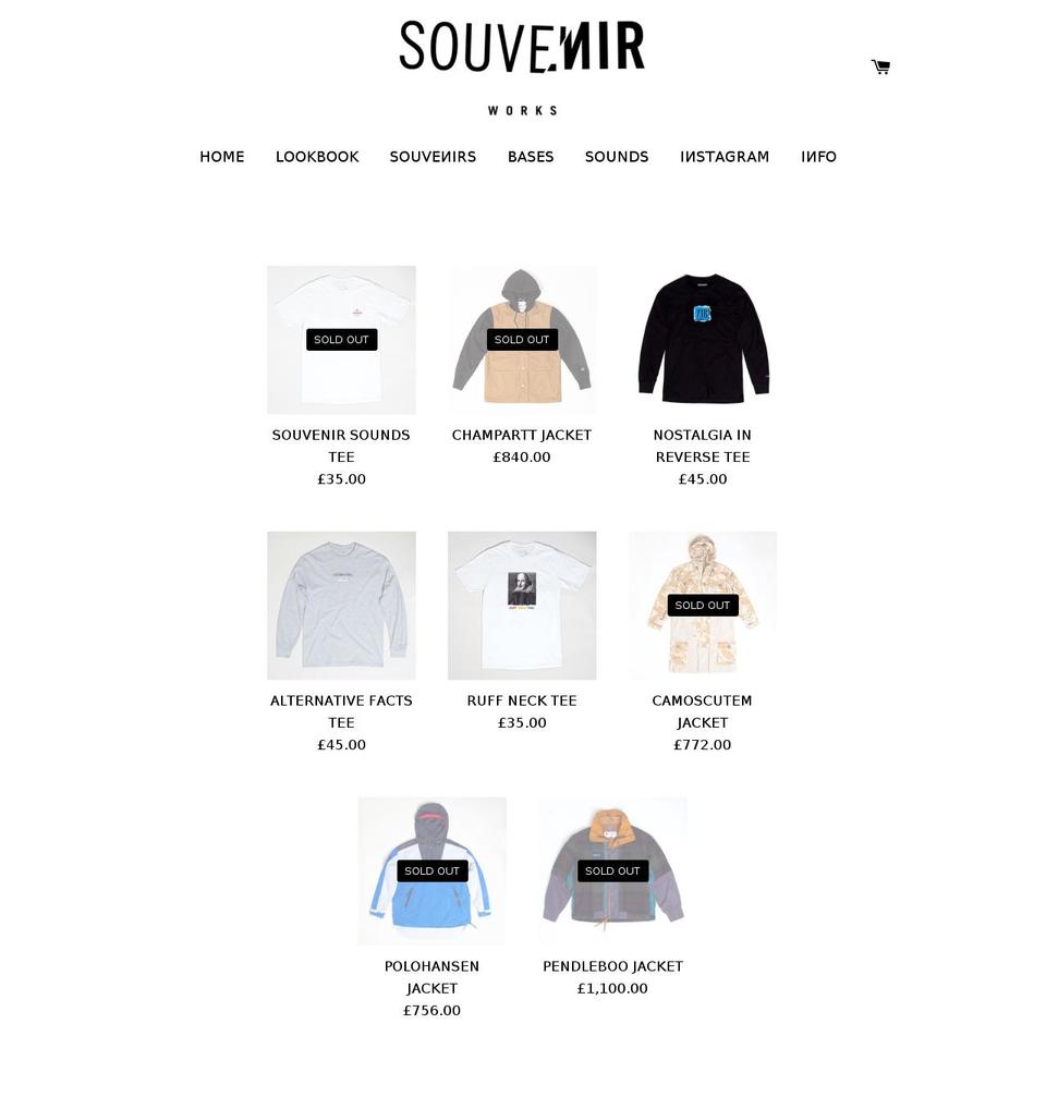 souvenirworks.com — Shopify storefront screenshot