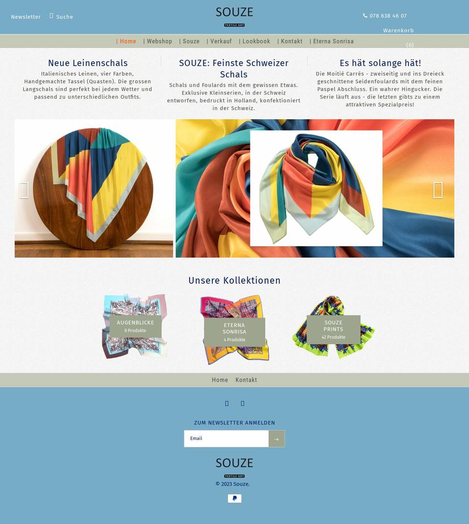 souze.myshopify.com shopify website screenshot