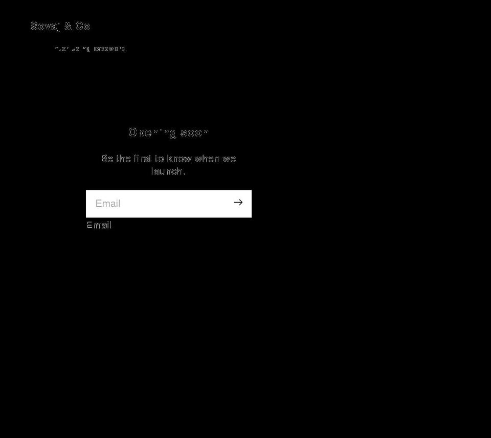 sovajandco.com shopify website screenshot