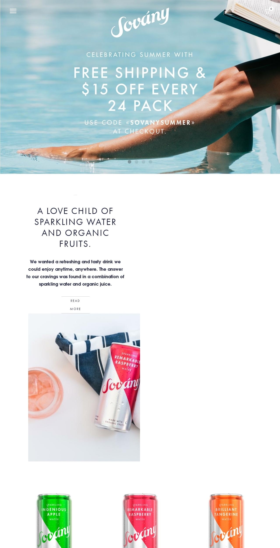 sovany.com shopify website screenshot