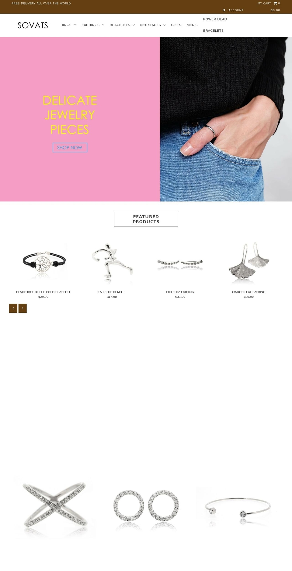 sovats.com shopify website screenshot