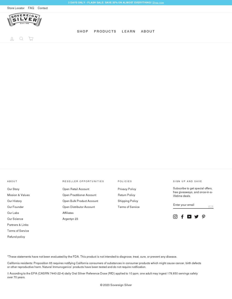 Copy of LIVE - Shopify theme site example sovereignsilver.com