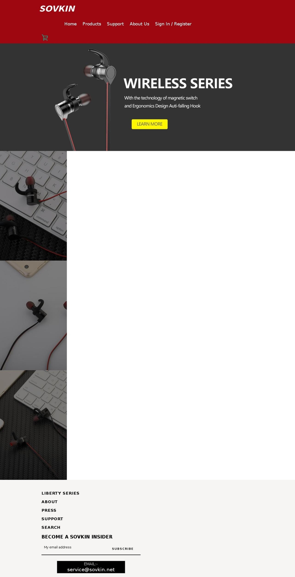 sovkin.net shopify website screenshot