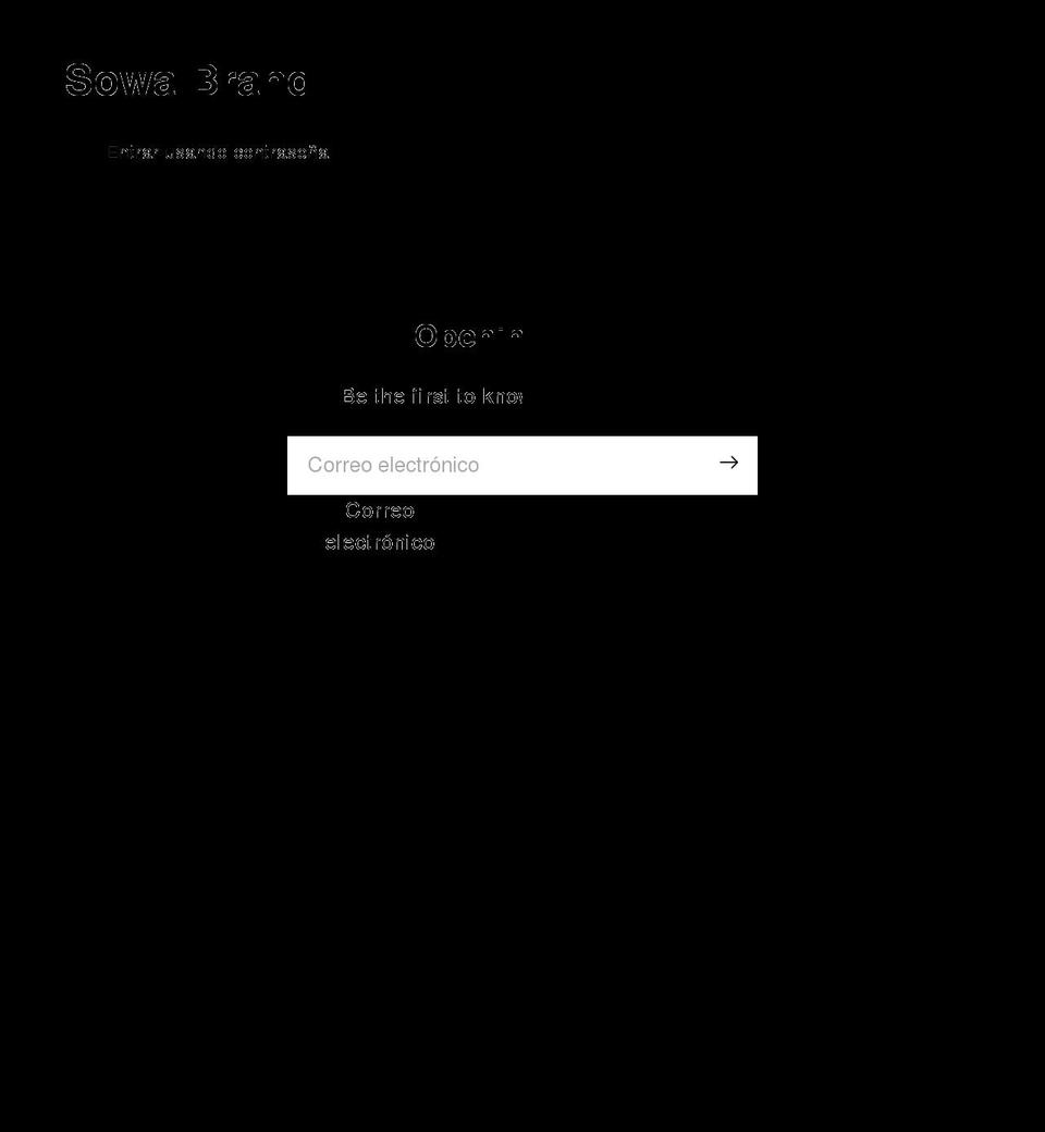 sowabrand.com shopify website screenshot
