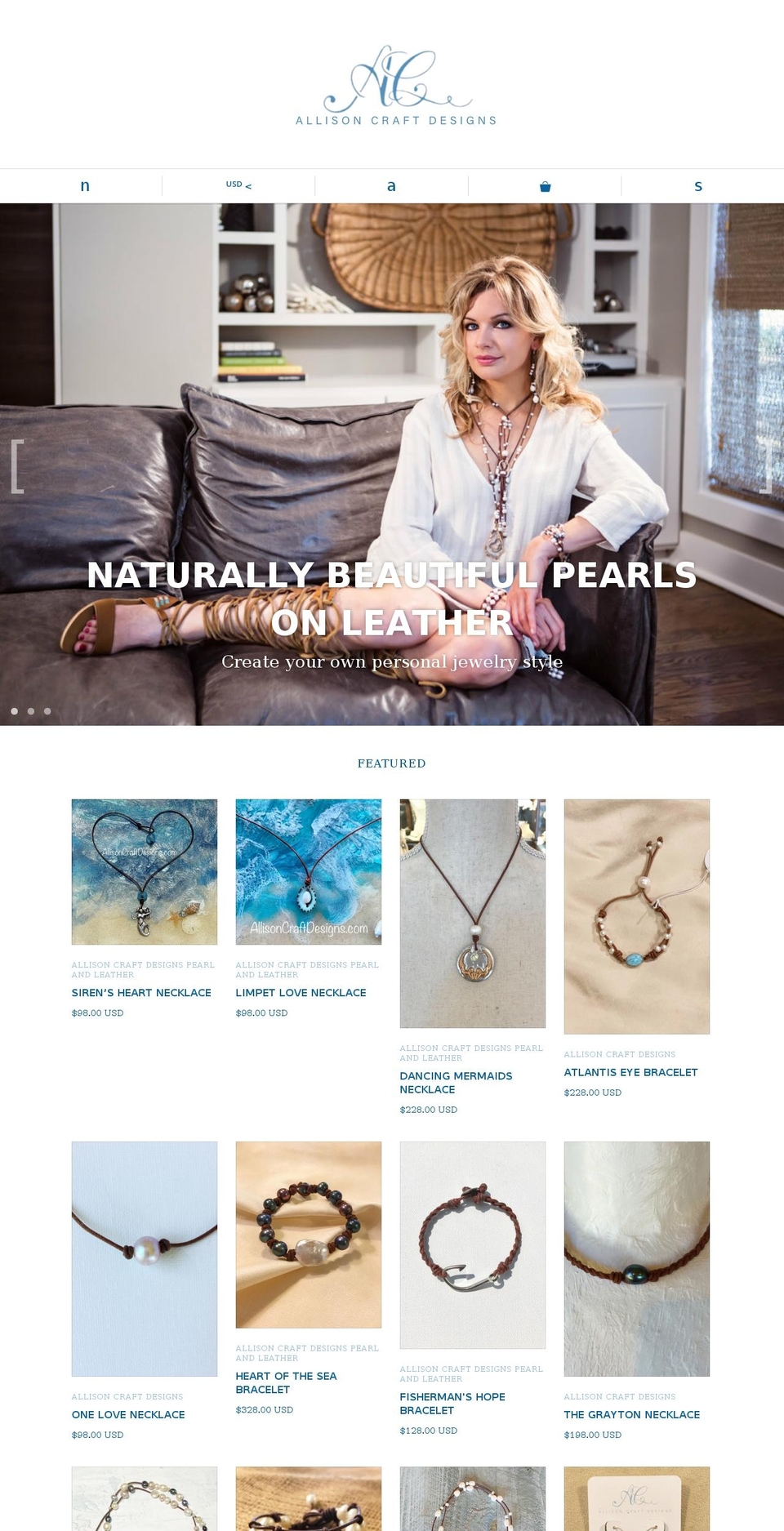 sowalpearls.com — Shopify storefront screenshot