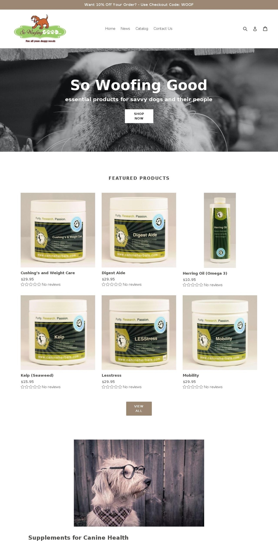 sowoofinggood.com — Shopify storefront screenshot