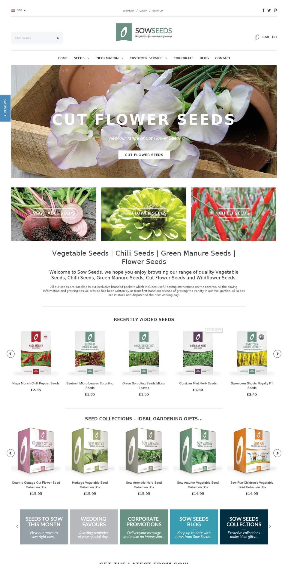 sowseeds.co.uk shopify website screenshot