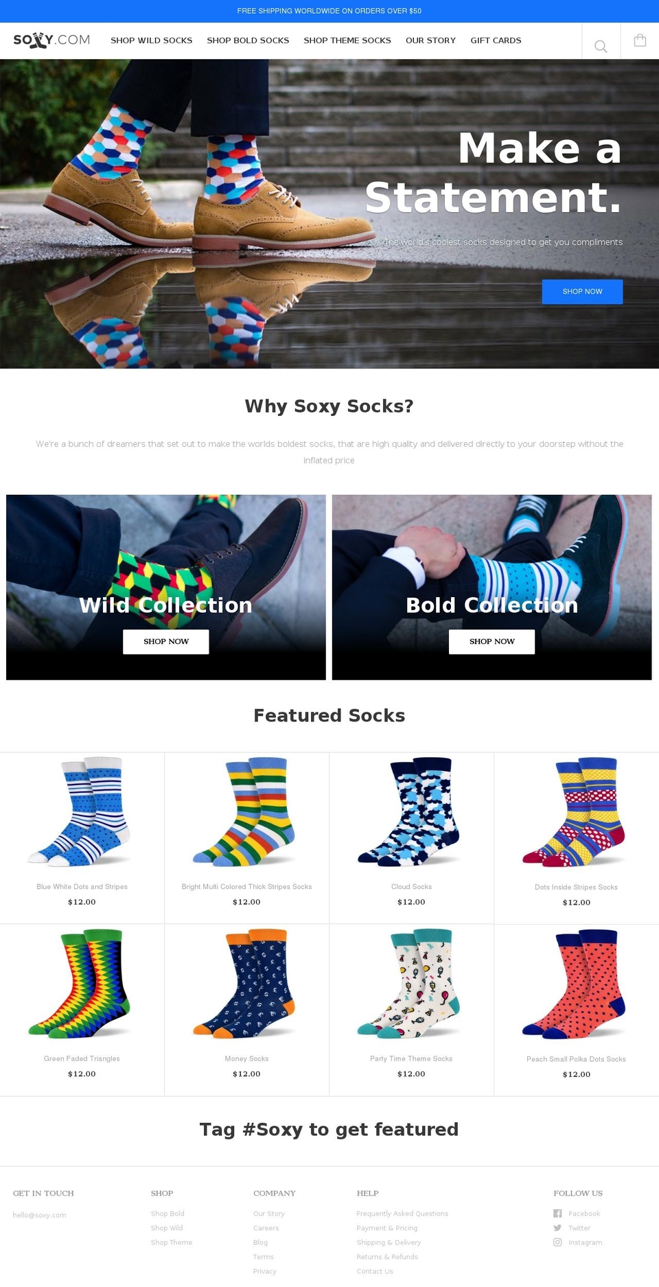 soxy.co shopify website screenshot