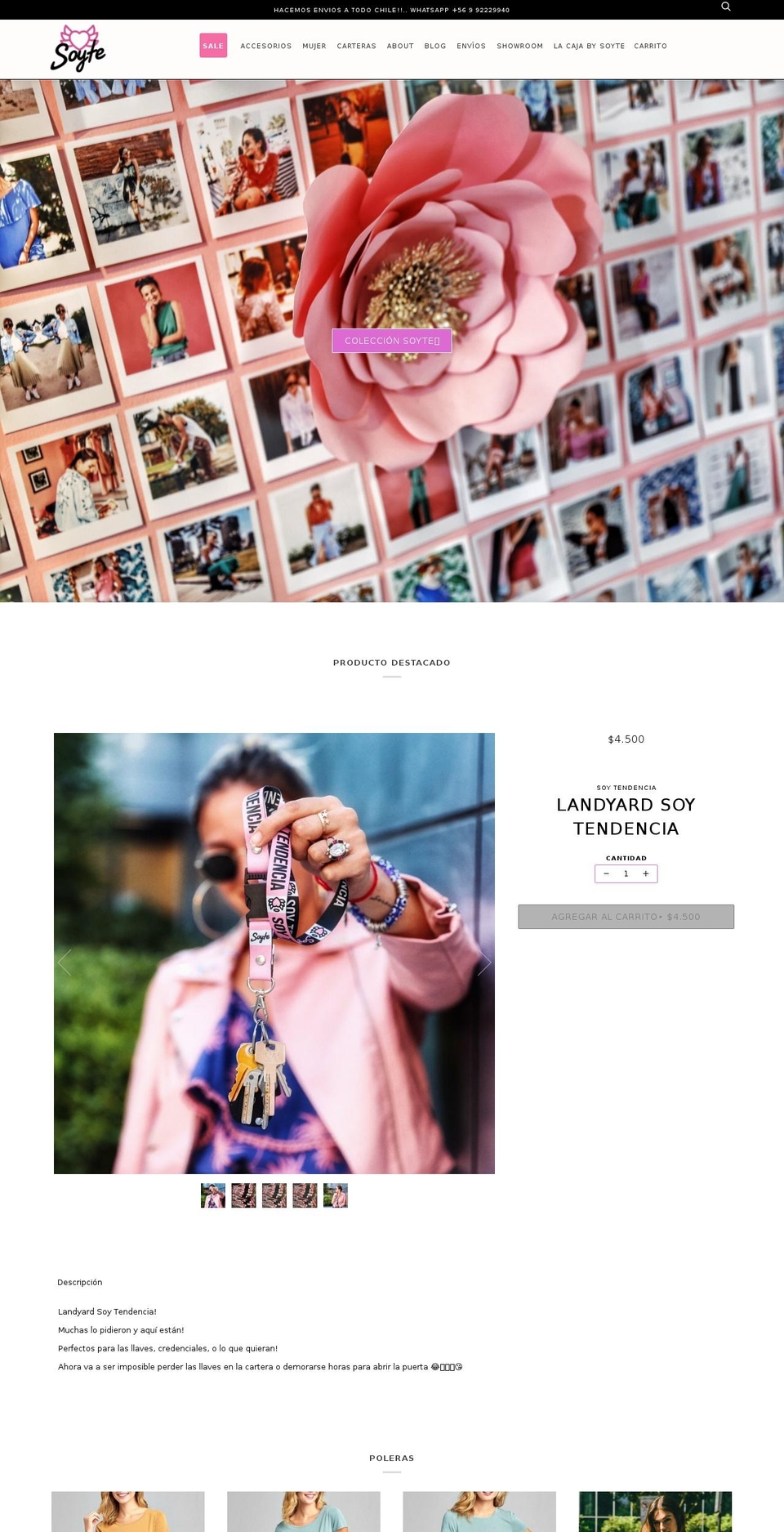 soy-tendencia.myshopify.com shopify website screenshot
