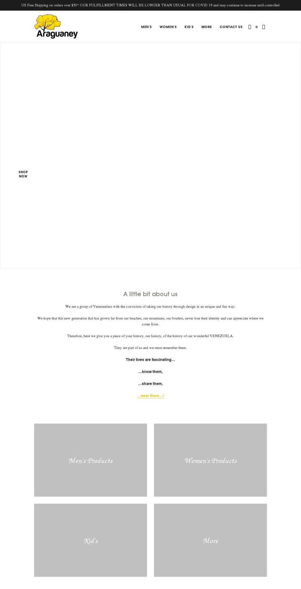 soyaraguaney.com shopify website screenshot