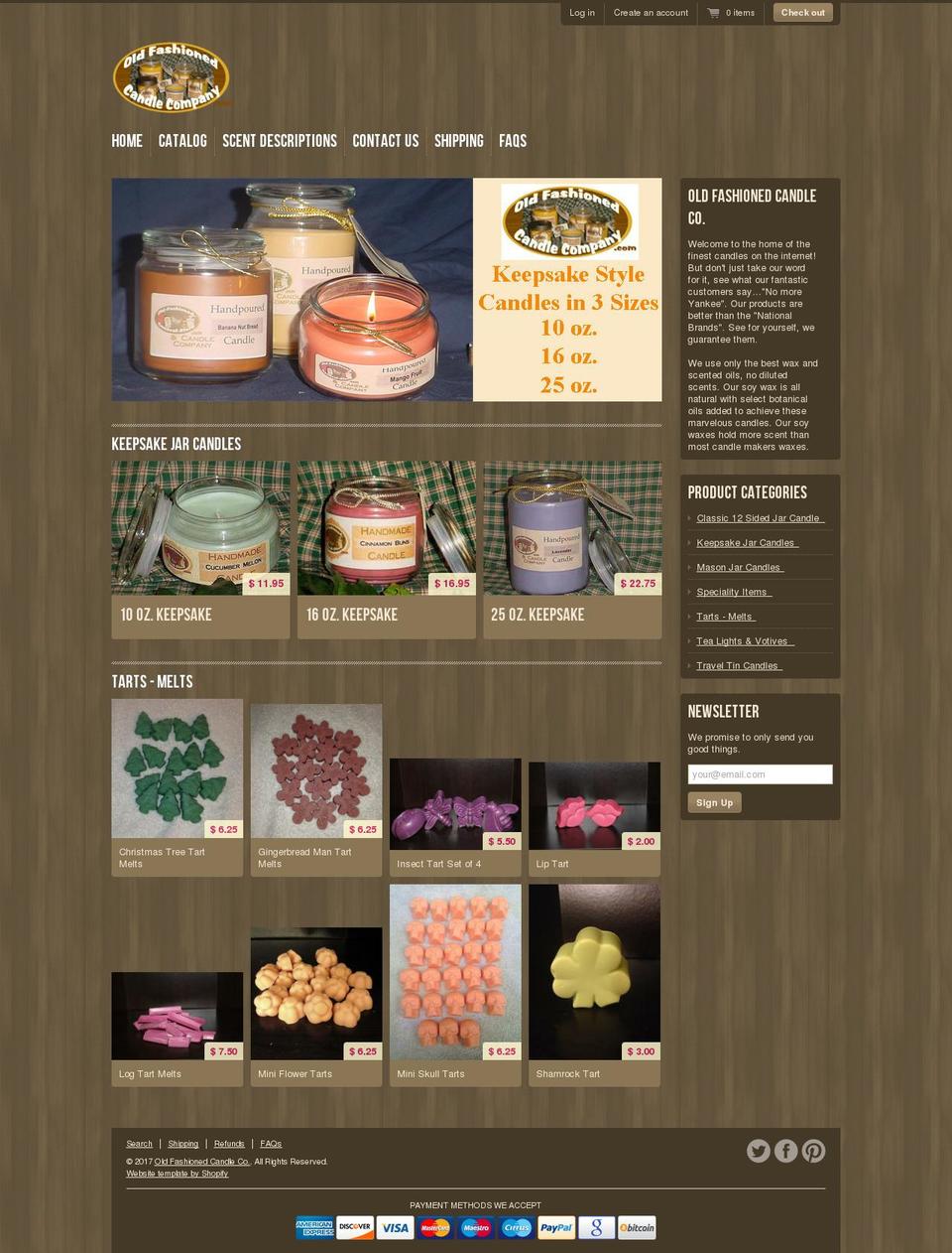 soycandlestore.com shopify website screenshot