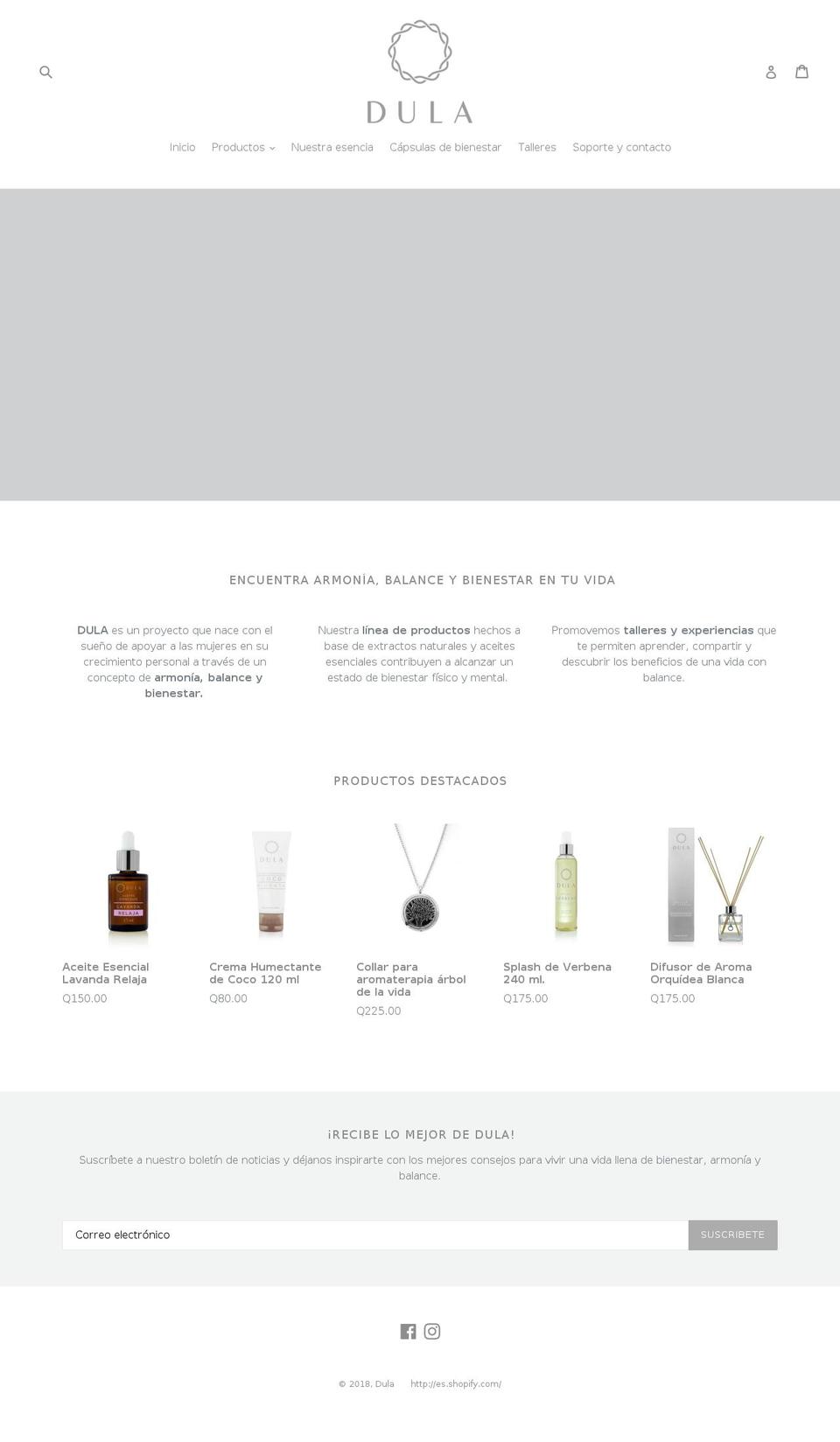soydula.com — Shopify storefront screenshot