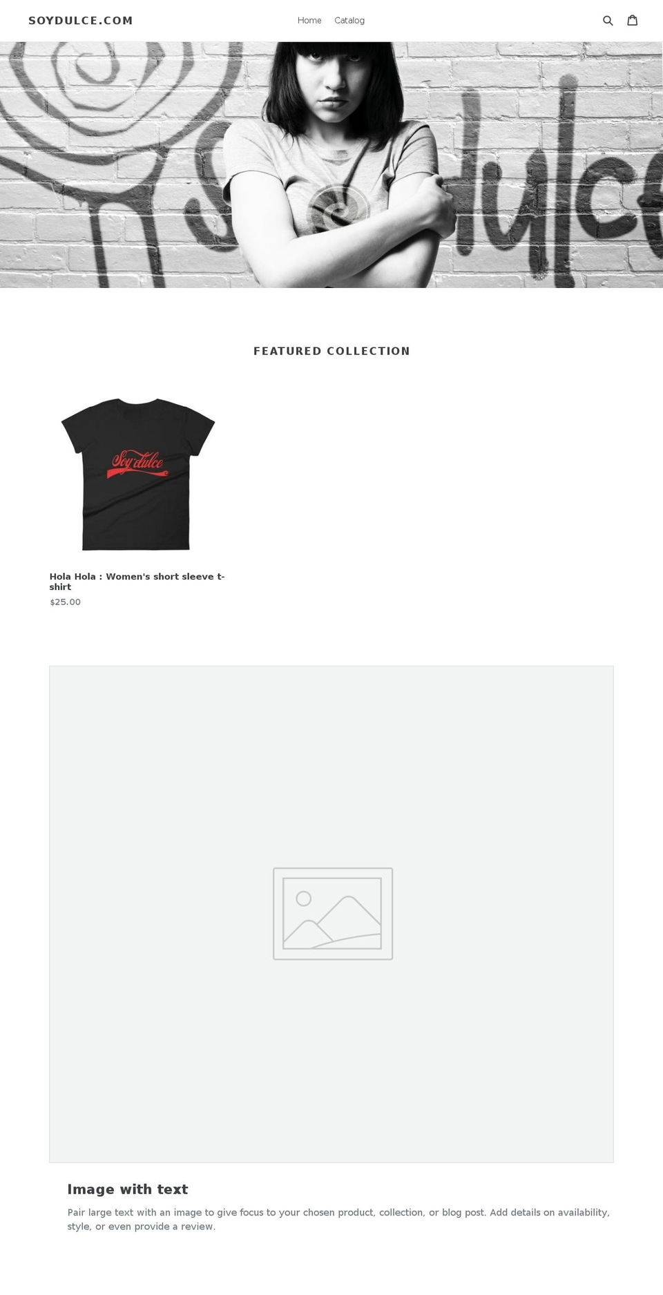 soydulce.com — Shopify storefront screenshot
