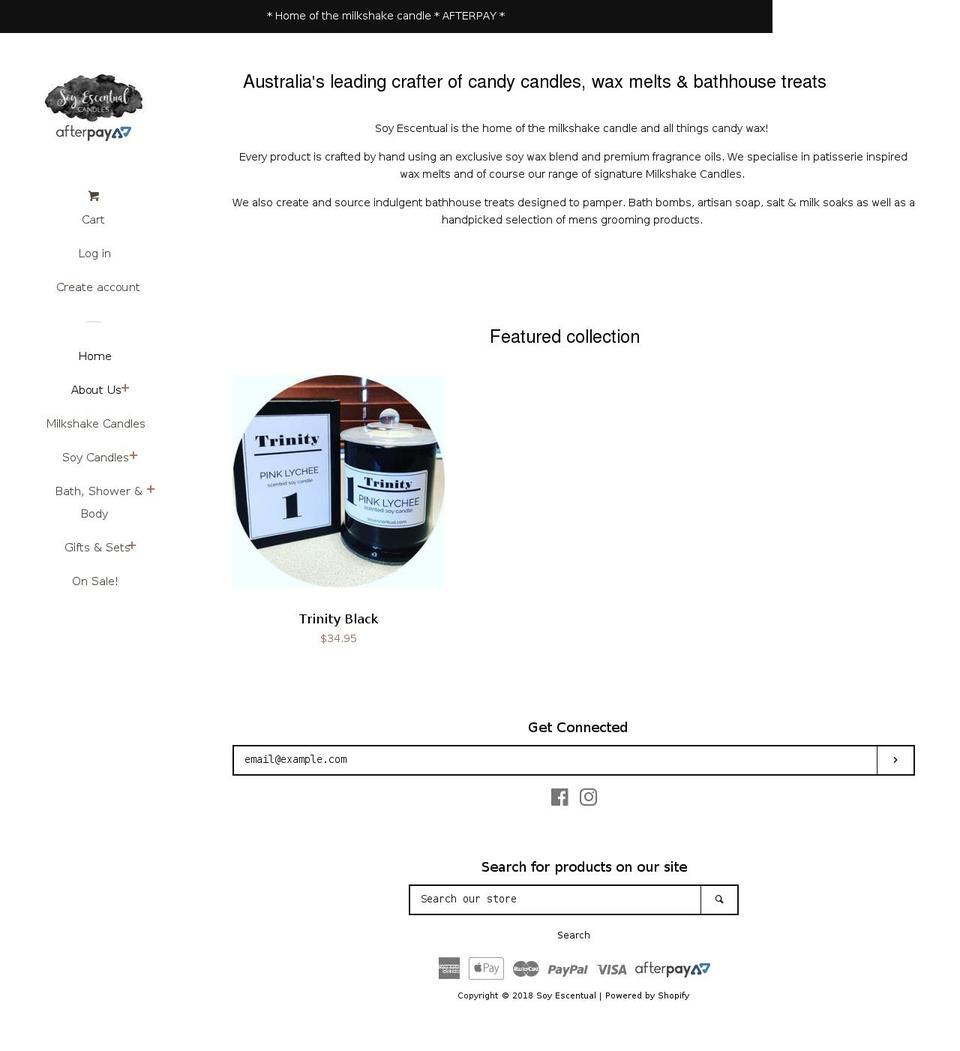 soyescentual.com — Shopify storefront screenshot