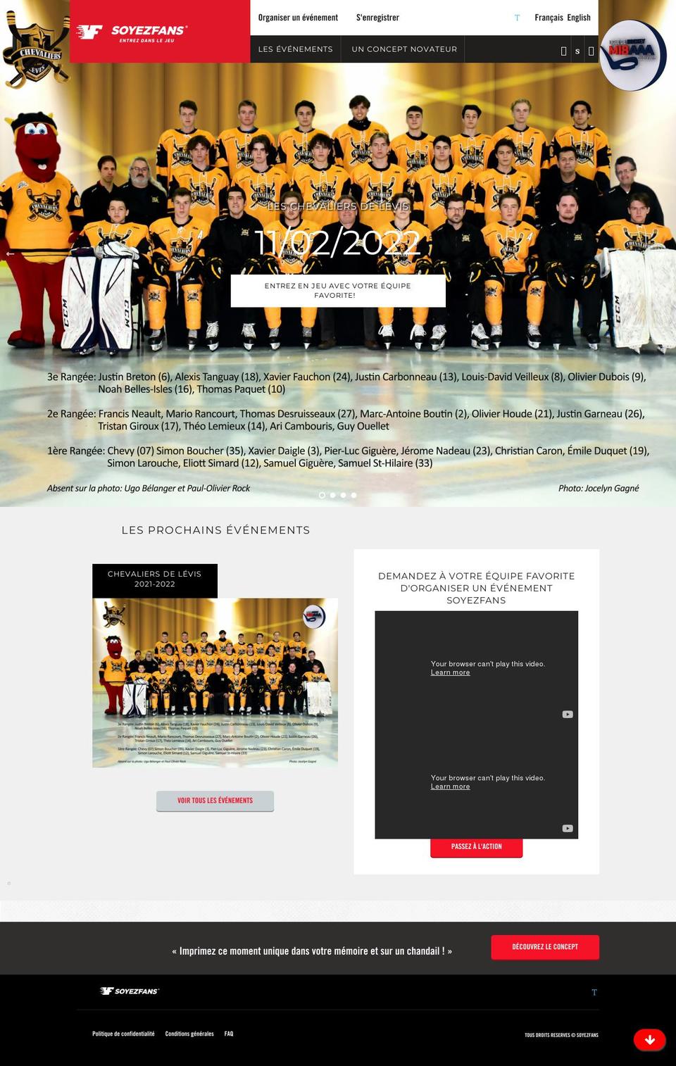 soyezfans.com shopify website screenshot