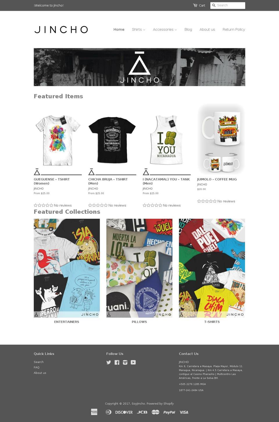 soyjincho.com shopify website screenshot