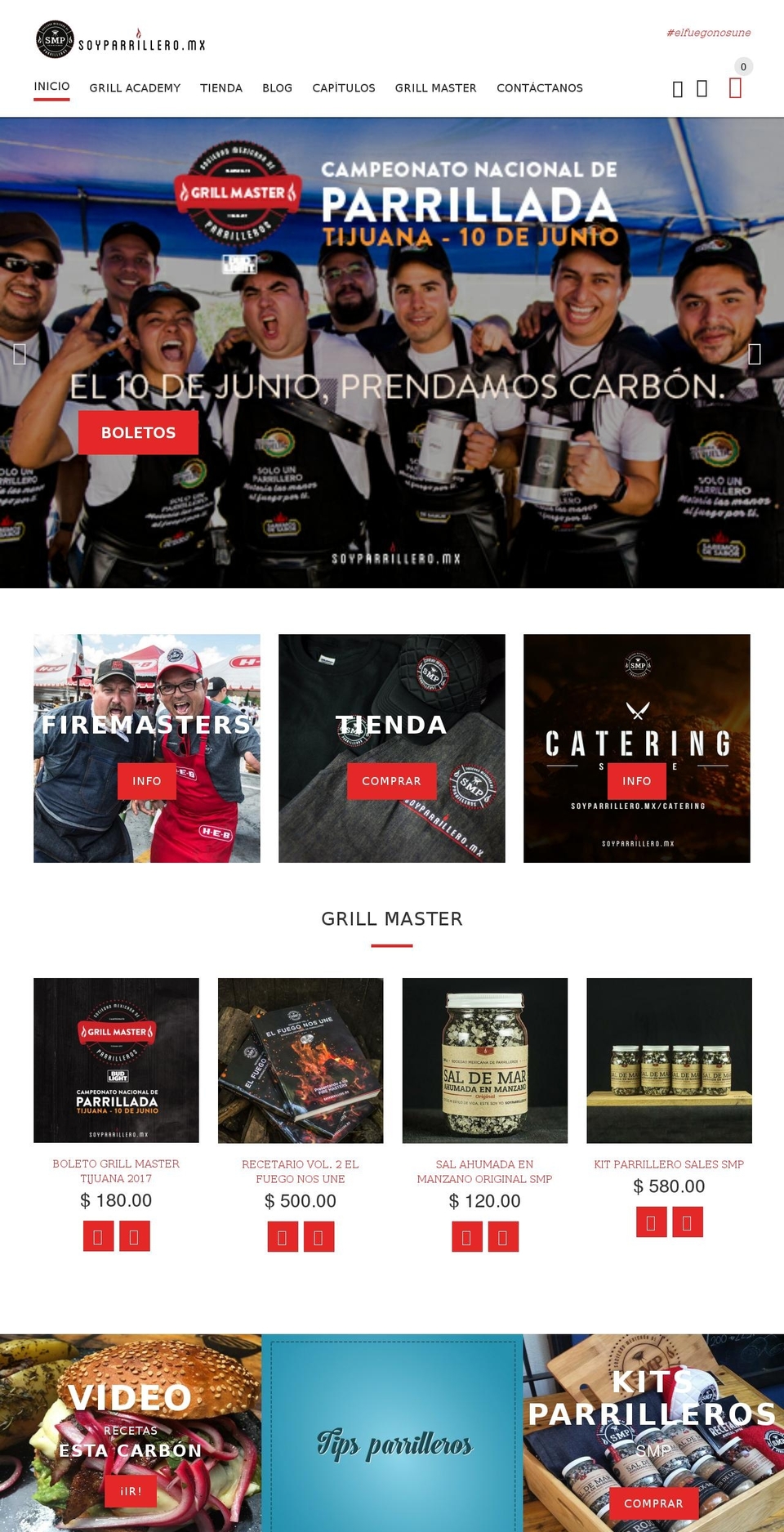 SMP Shopify theme site example soyparrillera.com