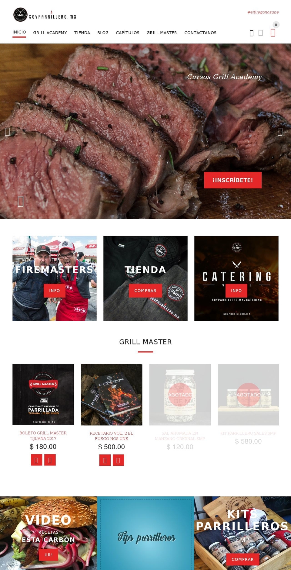 SMP Shopify theme site example soyparrillero.com
