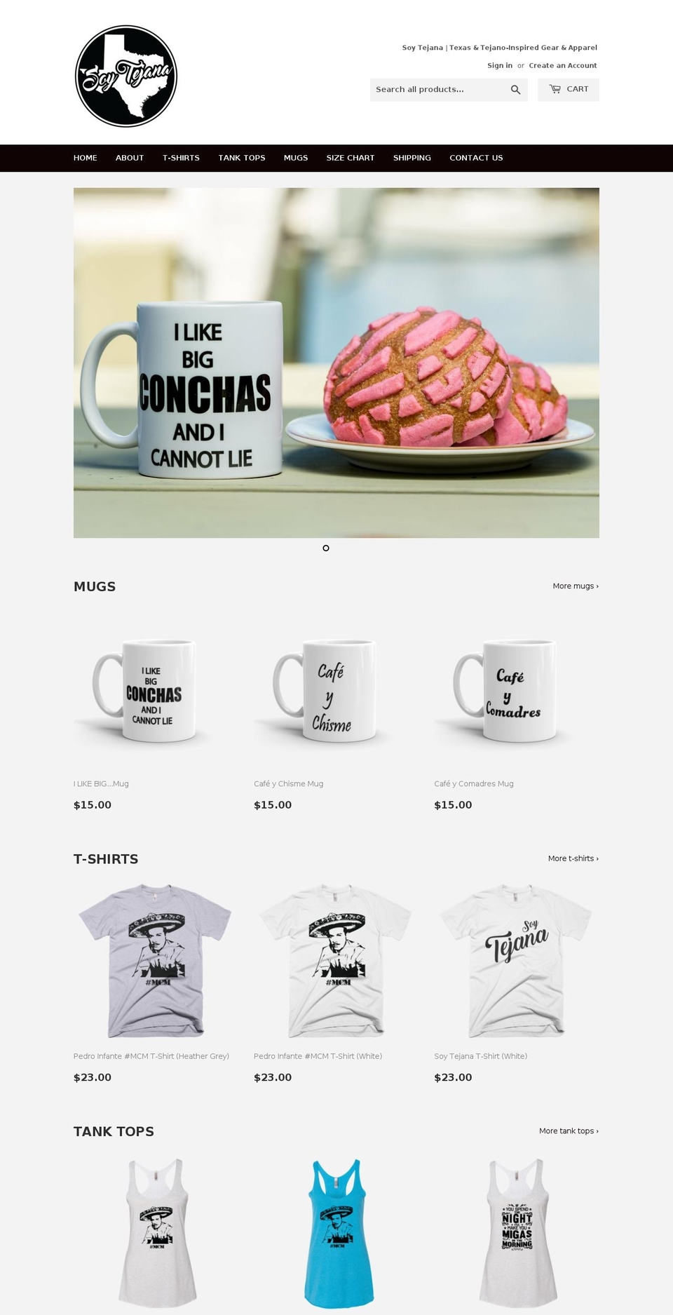 soytejana.com shopify website screenshot