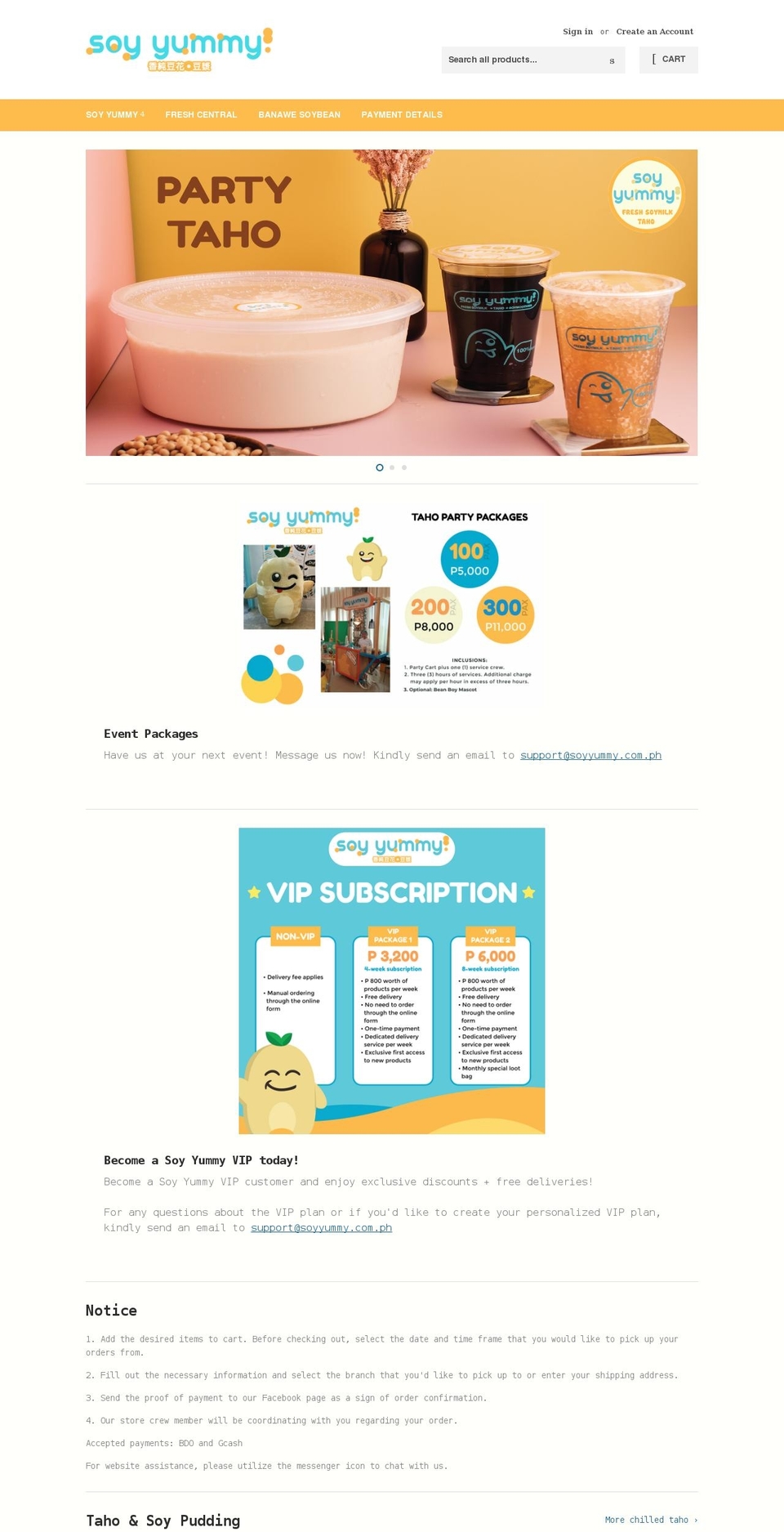 soyyummy.online shopify website screenshot