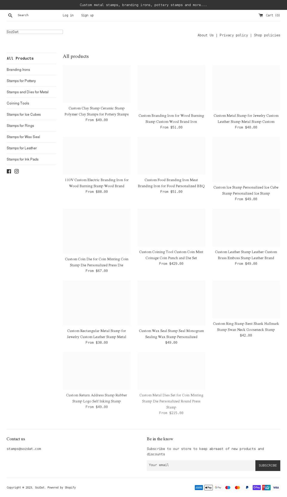 sozdat.com shopify website screenshot