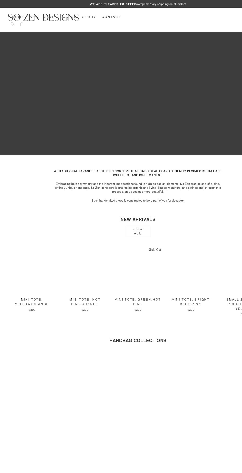 sozendesigns.com shopify website screenshot