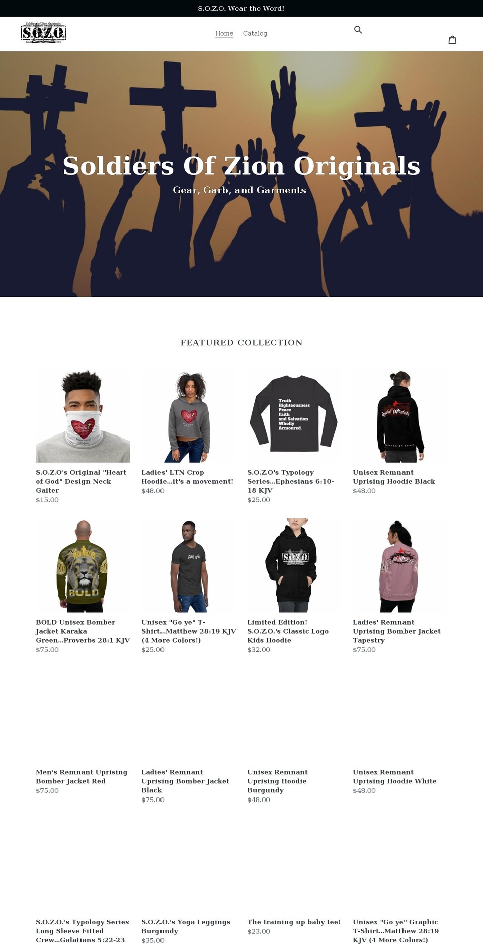 sozounlimited.com shopify website screenshot