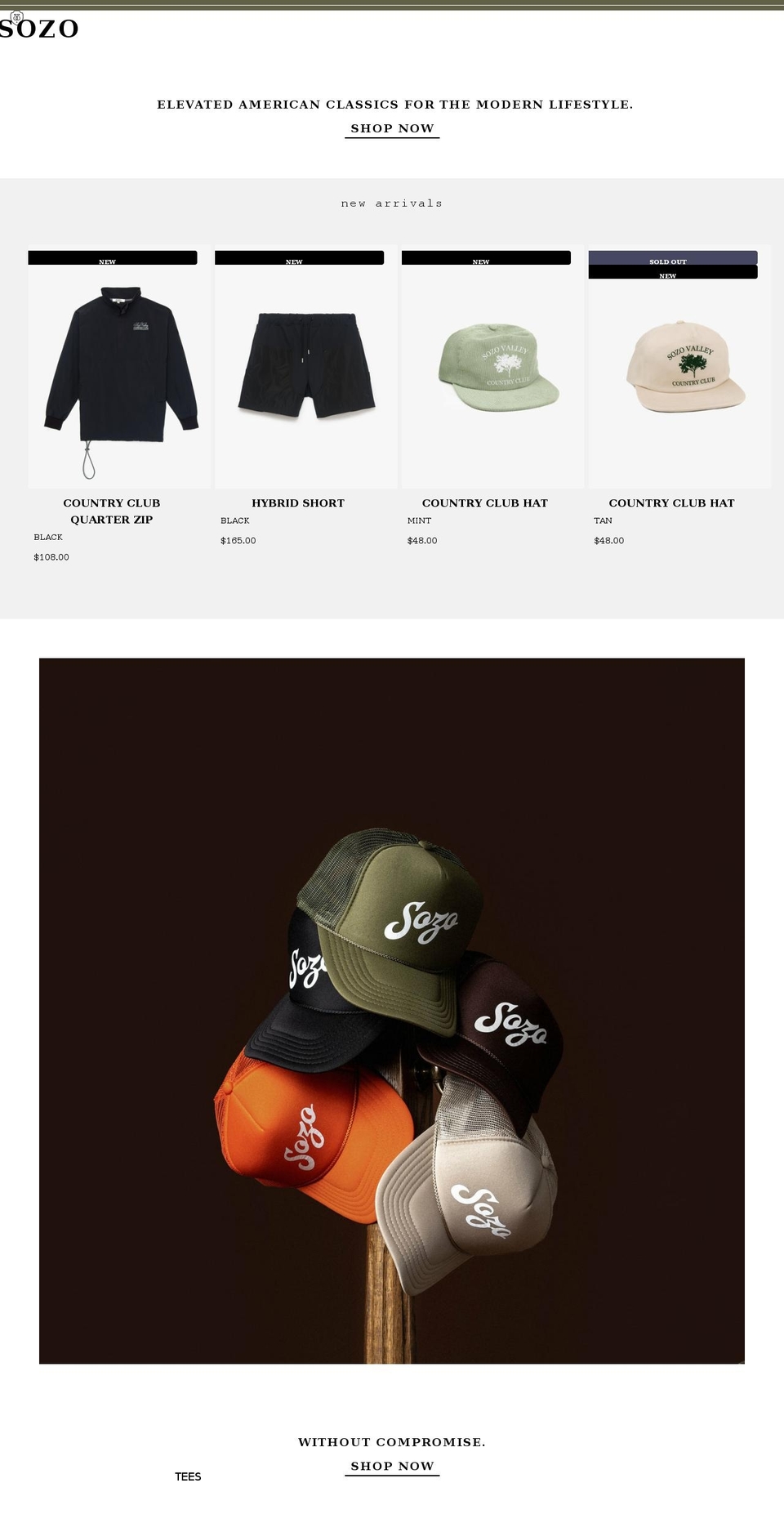 sozoworkwear.com shopify website screenshot