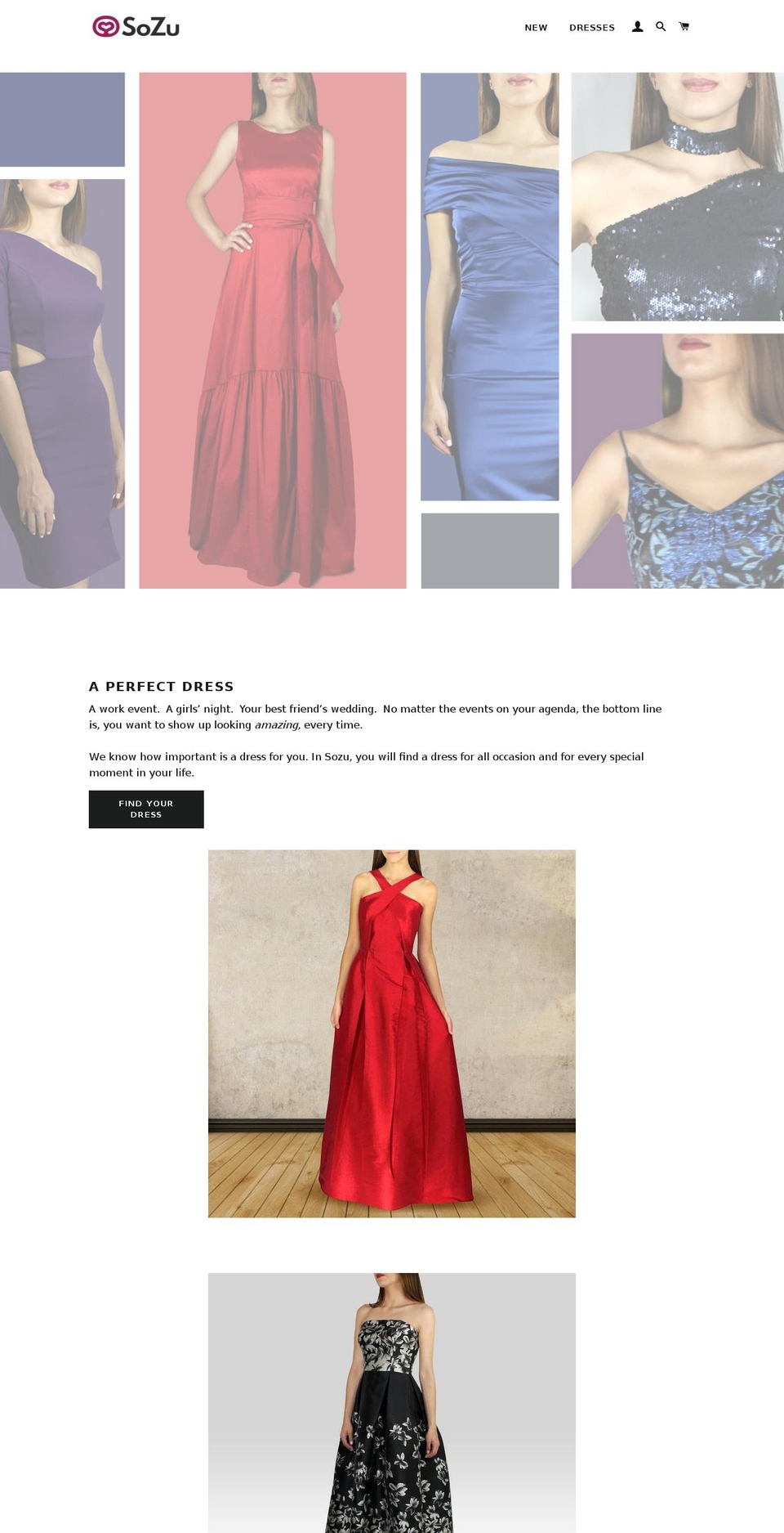 sozudress.com — Shopify storefront screenshot