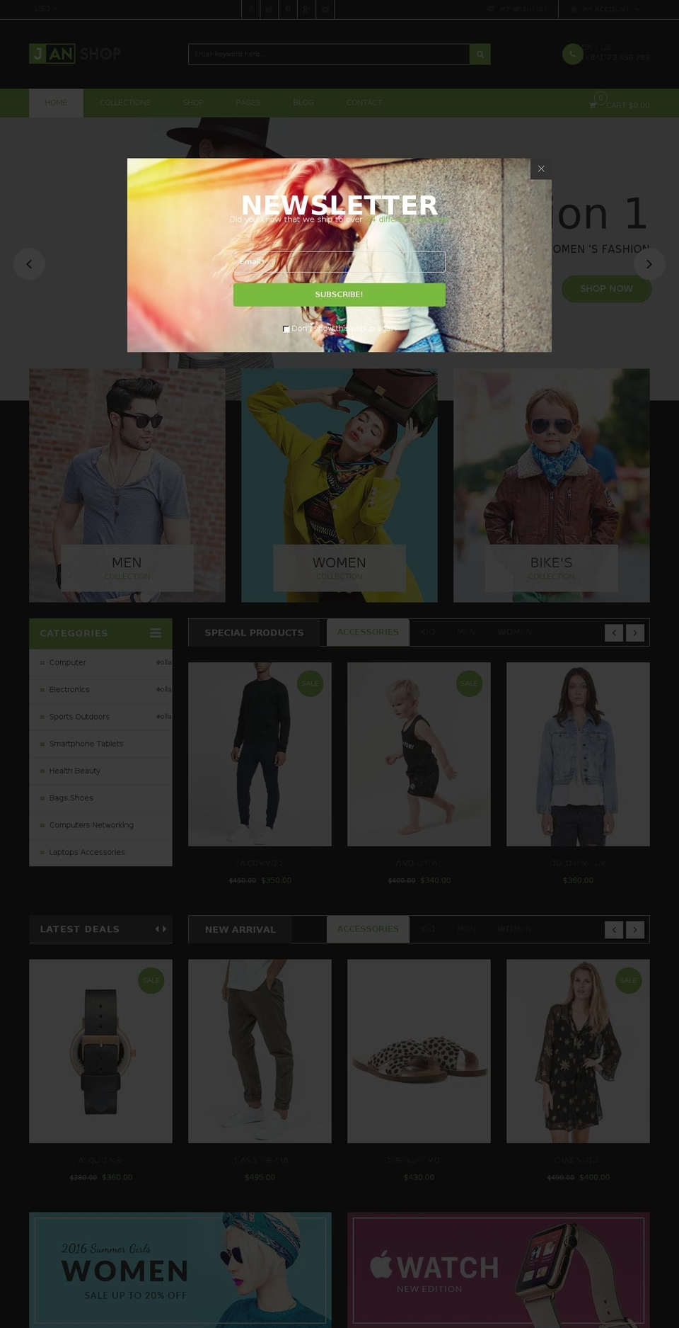 sp-janshop.myshopify.com shopify website screenshot