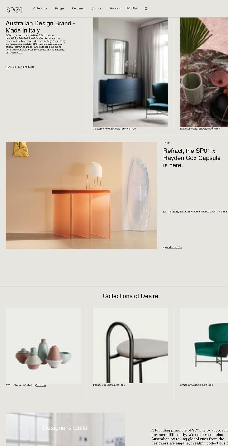 sp01design.com shopify website screenshot