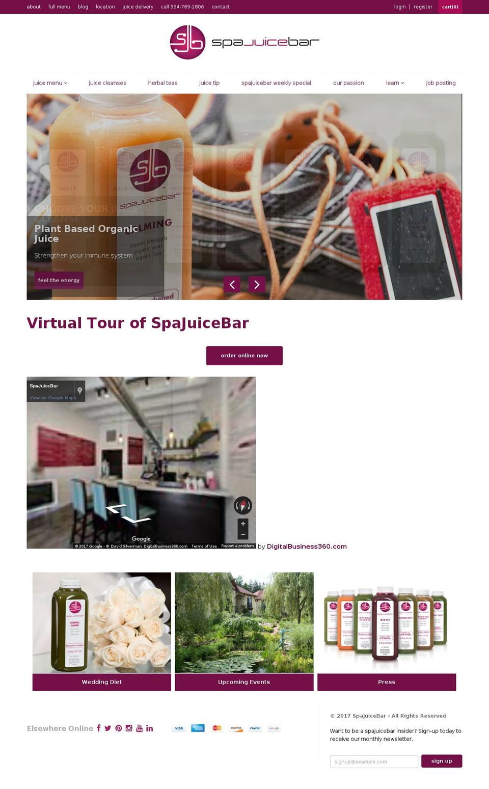 spa-juice.info shopify website screenshot