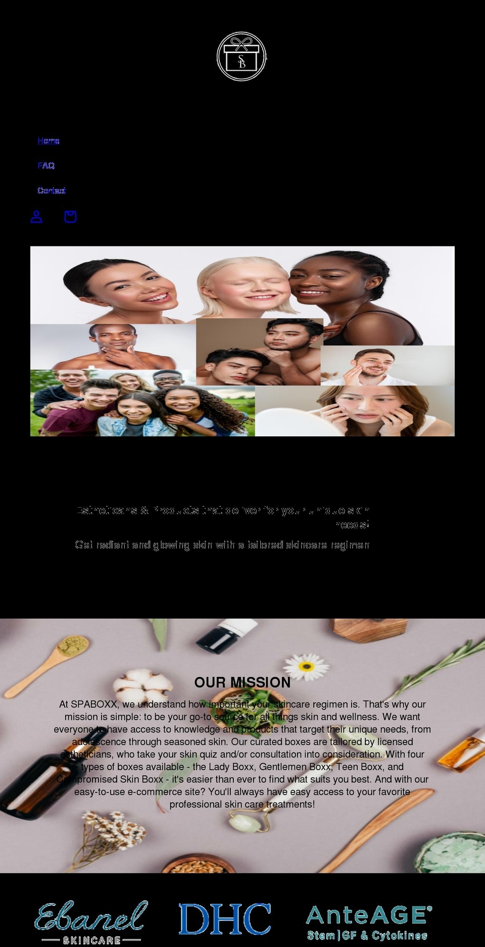 spaboxx.com shopify website screenshot