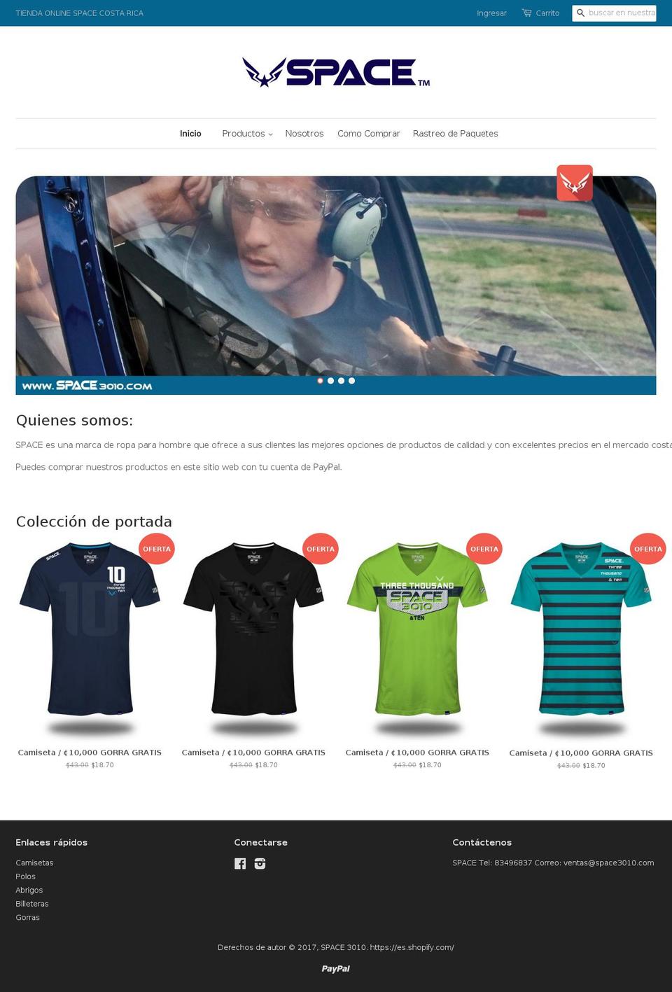 space3010.com shopify website screenshot