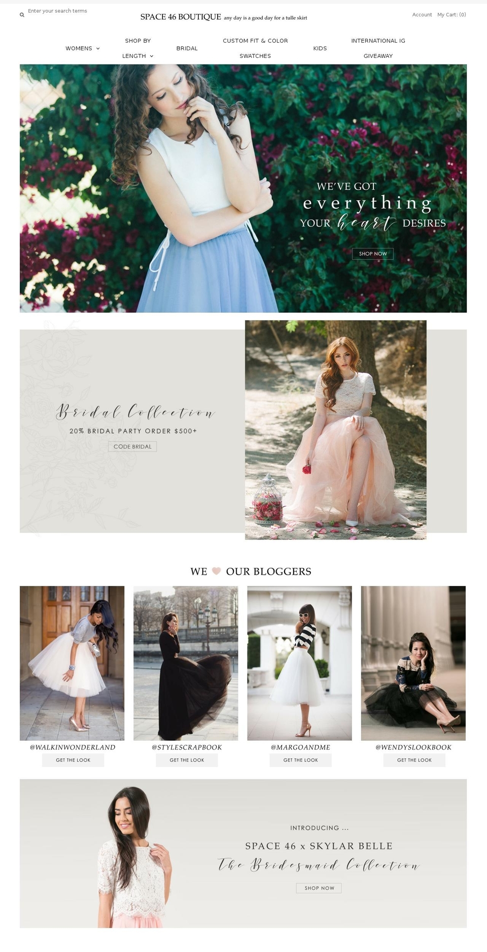 space46boutique.com shopify website screenshot