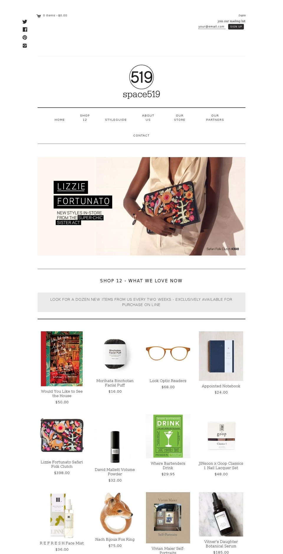 space519.com shopify website screenshot