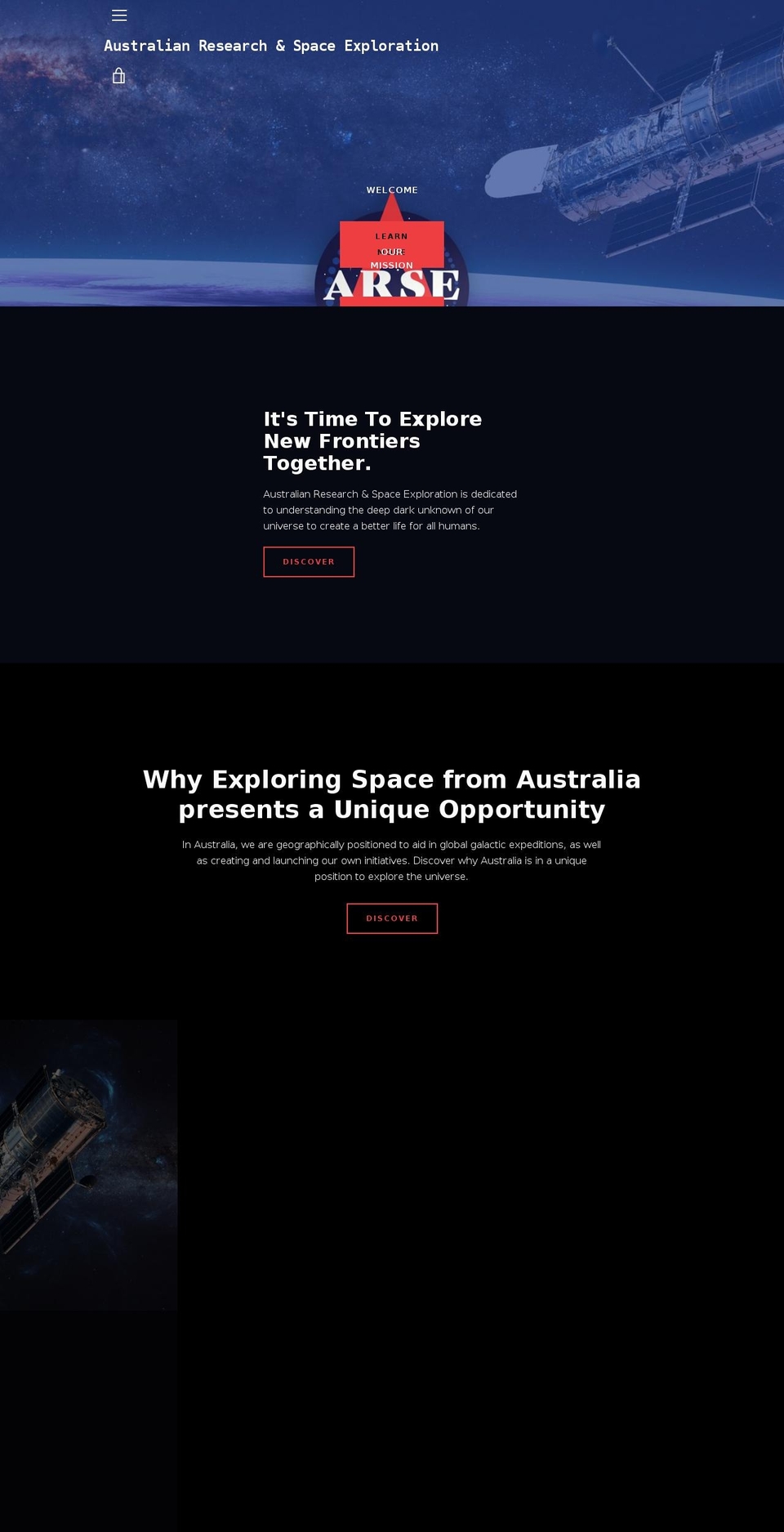 spaceaustralia.com.au shopify website screenshot