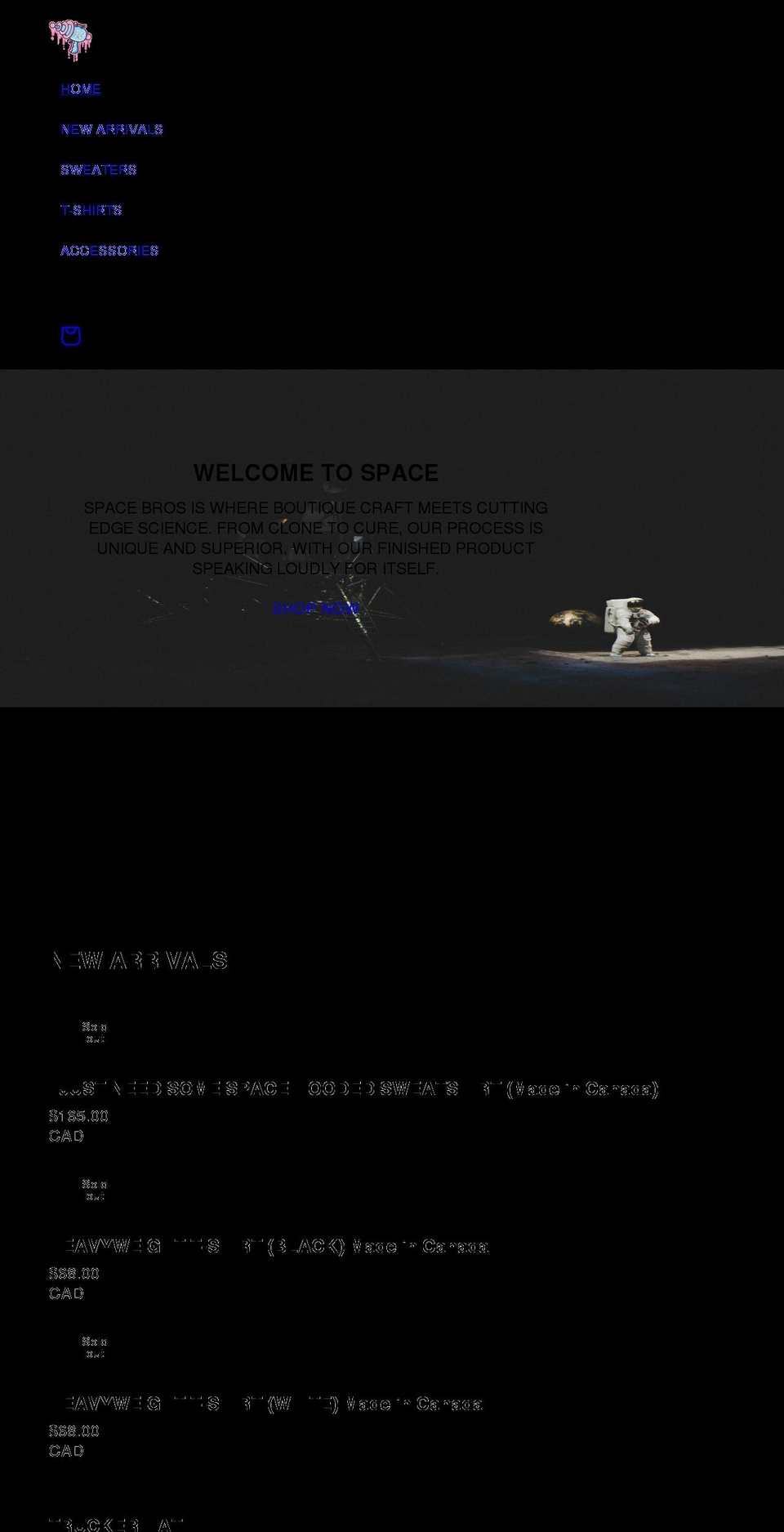 spacebroscanada.com shopify website screenshot