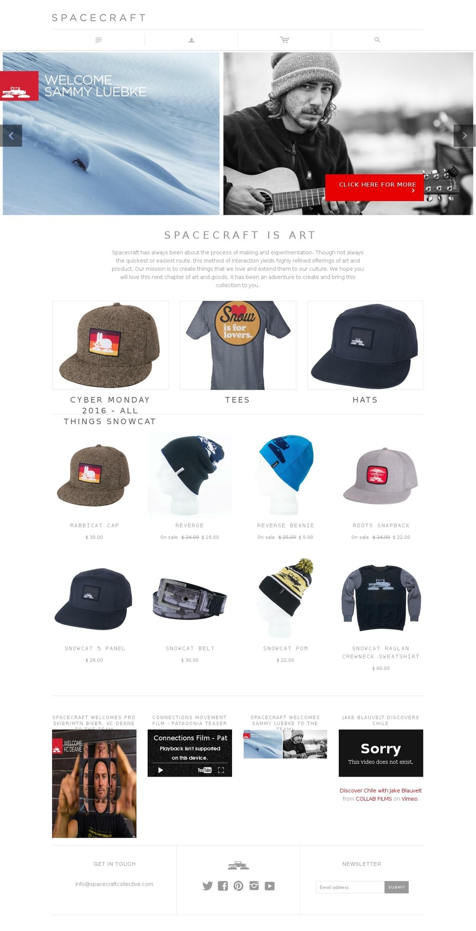 Portland Shopify theme site example spacecraftcollective.com