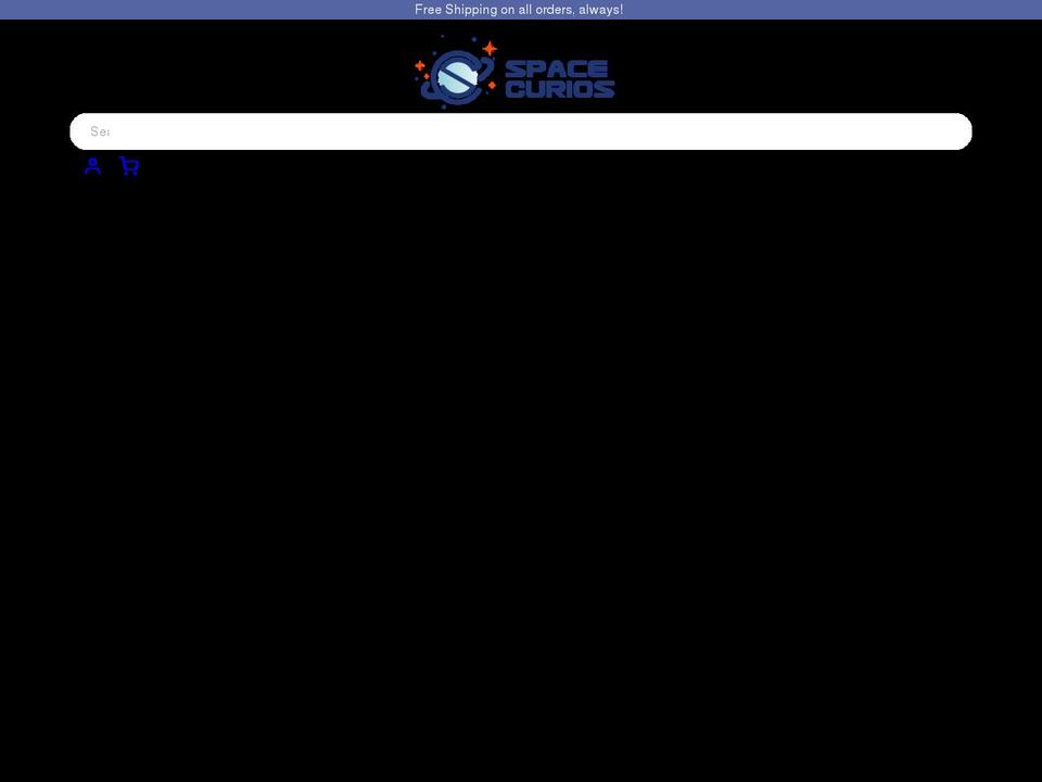 spacecurios.com shopify website screenshot