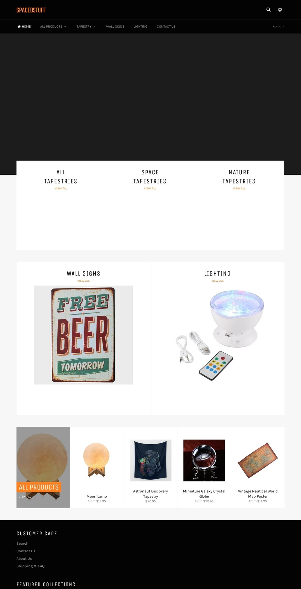spacedstuff.com — Shopify storefront screenshot