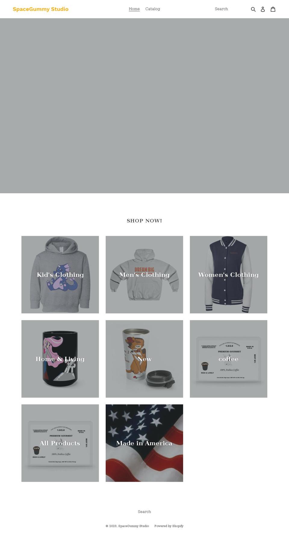 spacegummystudio.com shopify website screenshot